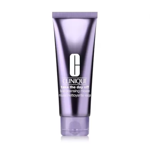 Clinique Take The Day Off Facial Cleansing Mousse With Hyaluronic Acid + Glycerin | Dissolves Makeup, Sunscreen + Pollution, 4.2 Fl Oz