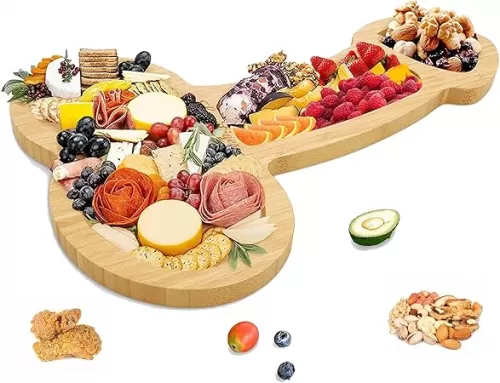 Funny Aperitif Board, Solid Wood charcuterie Board and Cheese Board, Novelty Kitchen Cutlery Wine Fruit Meat Large charcuterie Board, Kitchen Gifts, charcuterie Boards Gift (Large Length 16")