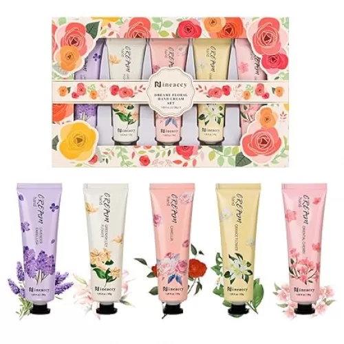 Hand Cream Vegan Friendly, 5 x 30ml, Pack of 5, for Dry Cracked Hands, Daily Moisturising hand Lotion gift set, Mothers Day gifts for women