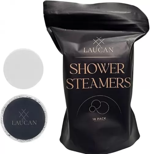 Laucan Shower Steamers 18 Pack Eucalyptus | Great Gifts for Mom | Self Care Gifts for Women | Shower Accessories | Aromatherapy | Long Lasting |