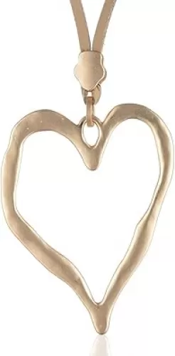 Love Heart Pendant Necklace for Women Fashion Jewelry Long Chian Sweater Necklaces
