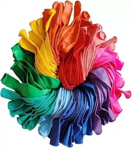 Runch 100pcs Latex Balloons, 12inch Multicolor to Celebrate Latex Balloons, Premium Thick Balloons for Birthday/Party/Christmas/Wedding and Holidays