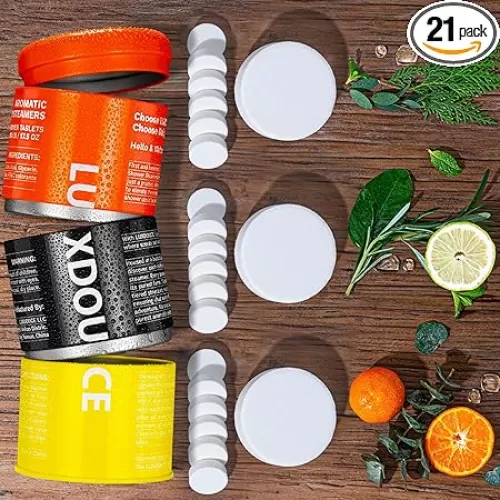 Shower Steamer for Men, Women – 21 Pack Aromatherapy & Sport Shower Bombs with 100% Pure Essential Oils, 3 Scents for Stress Relief & Calm, Summer Relaxation for Dad & Husband, Father’s Day Gift