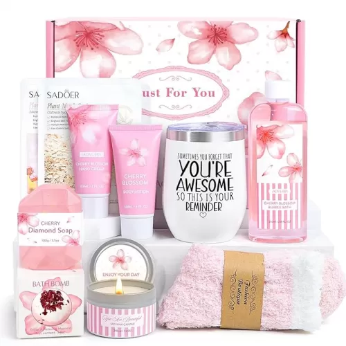 Bath Gift Set For Women, 12PCS Bath Sets For Women Gift, Birthday Valentine