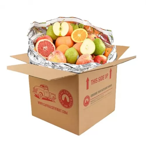 Capital City Fruit Gourmet Fresh Fruit Gift Box | Gift for Holiday, Thank You, Get Well | Sympathy Gift Box | Sweet and Fresh | Healthy Snack | 22 Piece Mixed