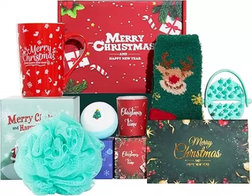 Christmas Gifts for Women Unique Holiday Gift Basket for Women, Her, Mom, Wife, Girlfriend, Sister, Coworkers, Boss, Teacher, Nurse, Xmas Tumbler Gifts Basket for Women Who Have Everything