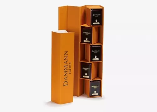 Dammann Freres Gift Set, Atlas, Premium Gourmet French Teas, Set of 5 (1.1 Ounce Tins)