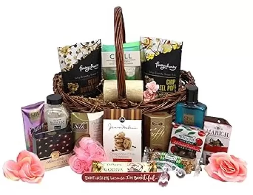 Gift Basket Village - La Bella Provincia Luxury Gift Basket: Gourmet Snacks, Chocolates, Spa Items, and More, Perfect for Any Occasion, Handcrafted in the USA