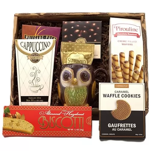 Gift Basket Village - Morning Brew Coffee Lover’s Basket, Featuring Assorted Coffees, Mug & Gourmet Treats, Ideal for Any Occasion