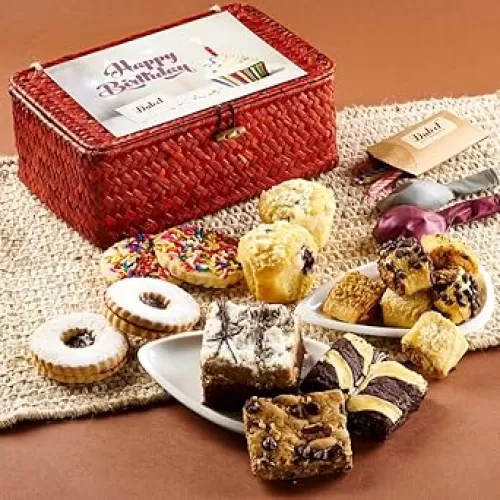 Happy Gift Baskets, Food Gifts, Gift Basket for Women, Kids, Friends, Family, Him, Her, Girls & Boys By Dulcet Gift Baskets
