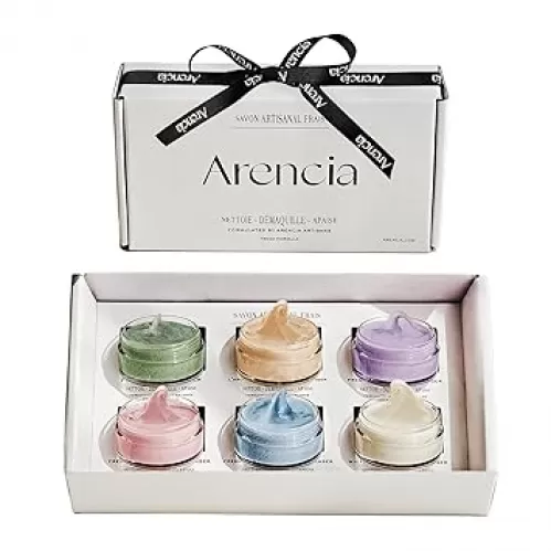 Rice Mochi Facial Cleanser Gift Set, 6 Varieties, 0.52 oz each - travel size, Korean skin care, holiday gift set