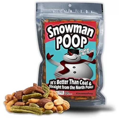 Snowman Poop Trail Mix - Holiday Food Gifts for Teens and Adults - Gourmet Trail Mix, Funny Stocking Stuffer, Made in the USA