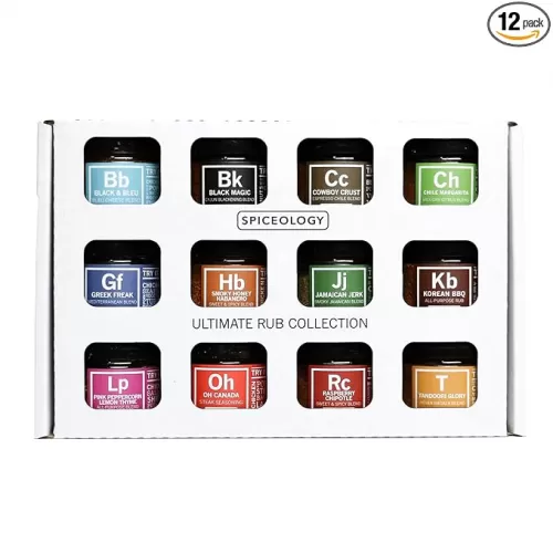 Spiceology – Ultimate Rub Collection – 12 Gourmet Spices & Seasonings Set for Grilling, BBQ & Cooking – Perfect Spice Gift Set for Cooks, Grill Masters & Foodies – BBQ Gifts & Spice Rub Gift Set