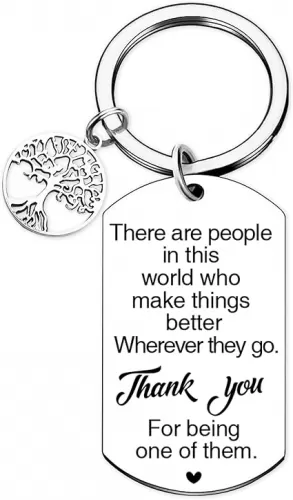 Thank You Gifts Appreciation Keychain - Employee Volunteer Appreciation Gift for Women Men, Teacher Nurse Coworkers Keychains