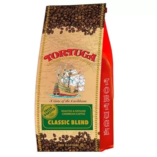 TORTUGA Caribbean Classic Blend Flavored Coffee- Roasted and Ground Coffee 10oz - The Perfect Premium Gourmet Gift for Gift Baskets, Parties, Holidays, and Birthdays