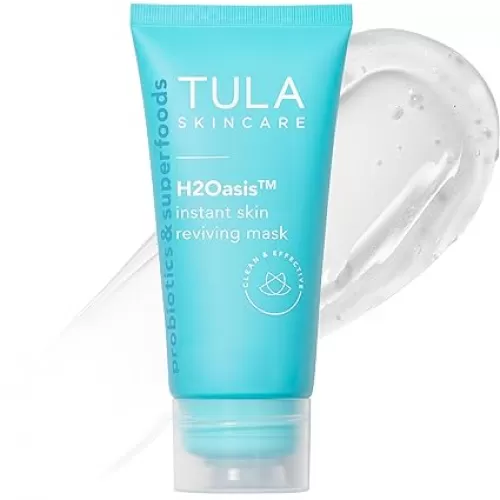 TULA Skin Care H2Oasis Instant Skin Reviving Mask - Hydrating Face Mask, Plumps and Energizes Tired Dehydrated Skin, Contains Resurrection Plant and Desert Lime, 2.7 Fl Oz.