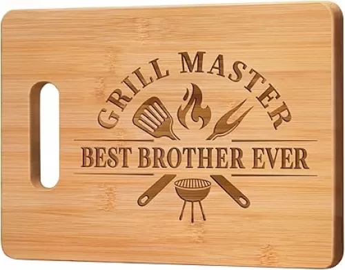 Brother Birthday Gifts, Gifts for Brother from Brother Sister, Brother Adult Gifts - Best Brother Ever Unique Engraved Cutting Board -Fathers Day Valentine Christmas