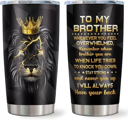 Gifts for Brother, Big Brother Gifts for Boy, Unique Brothers Gift from Sister, Birthday Gift for Brothers, Best Funny Bros Presents Tumblers Mug 20oz(1pc)